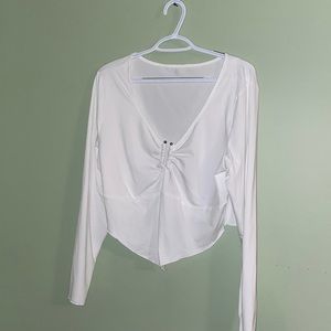 5/$25 Shein 2xl white crop top